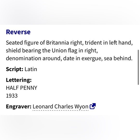 🎈$10 add on - 1936 HALF PENNY - George V - Picture 5 of 6